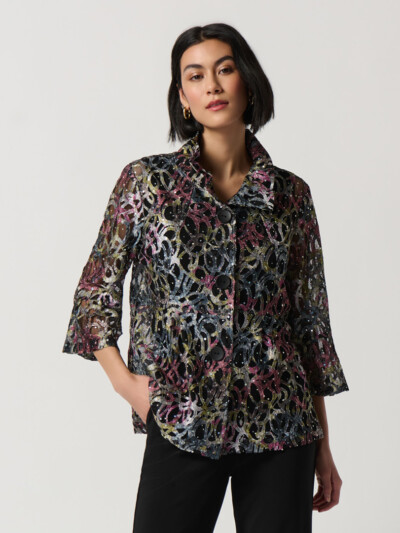 Tapeze jacket in lace