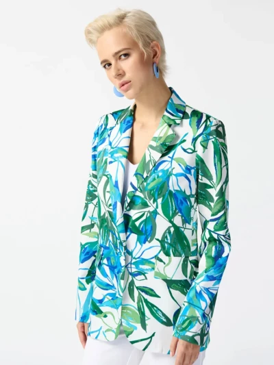 Joseph Ribkoff Tropical Print Blazer