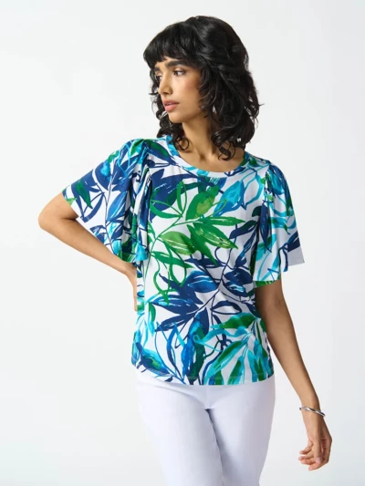 Joseph Ribkoff Tropical Print Top