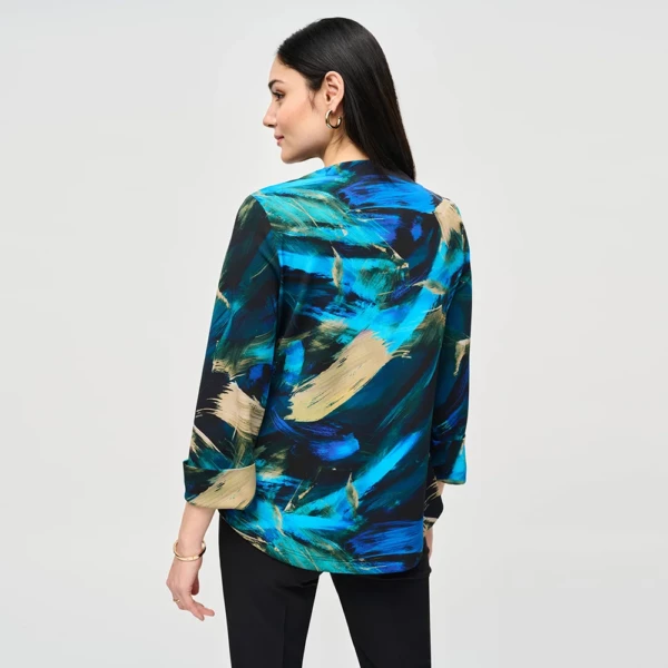 Joseph Ribkoff Black/Multi Swing Jacket - Image 2