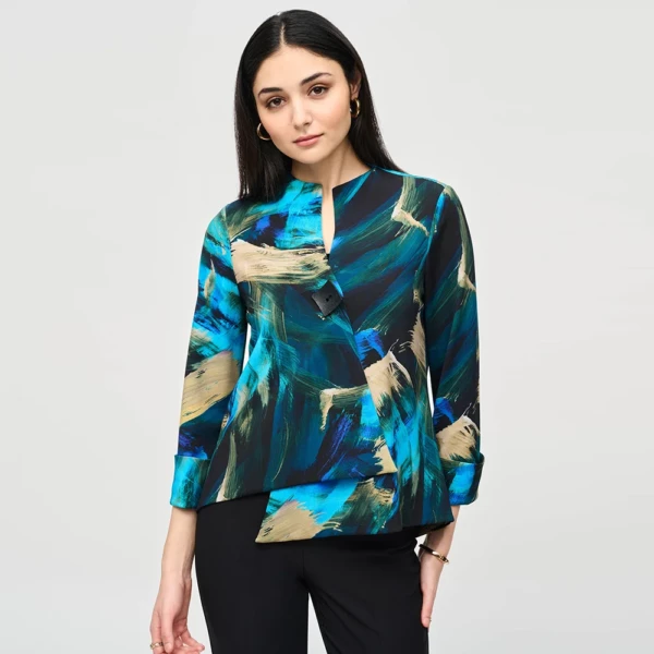 Joseph Ribkoff Black/Multi Swing Jacket