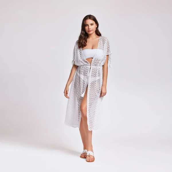 White Net Kaftan
