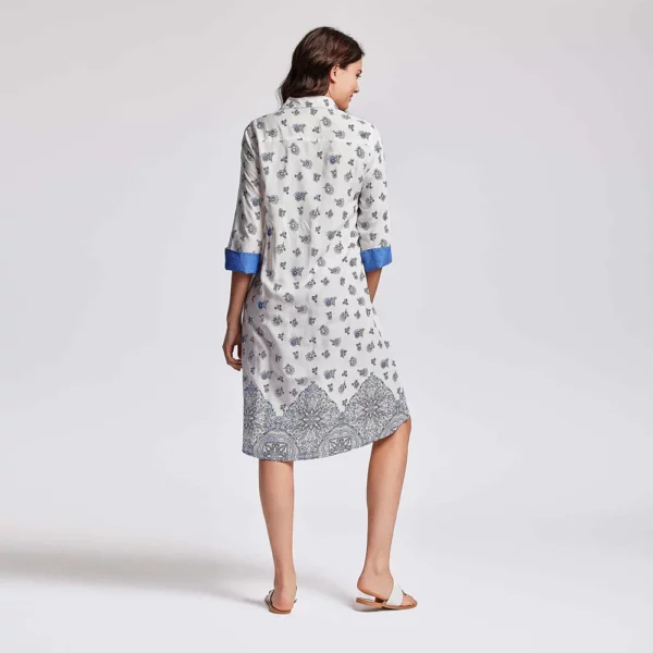 Romina 3/4 Sleeve Shirt Dress - Image 2