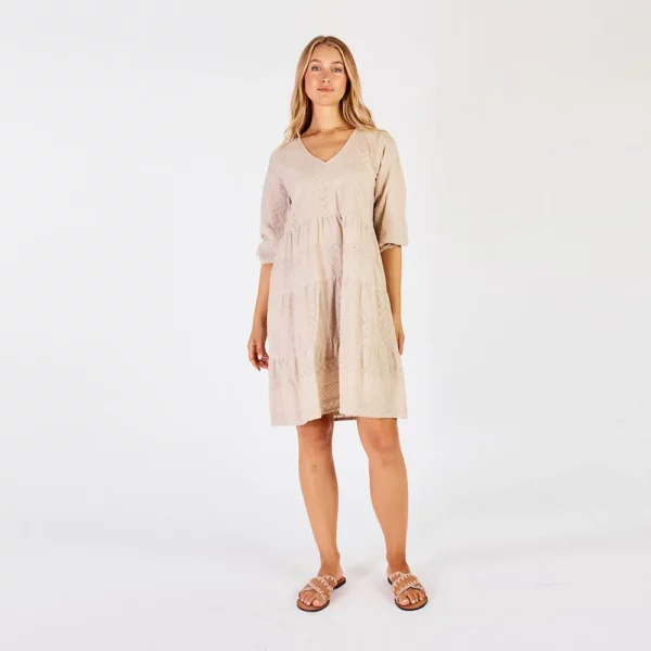 lulalife Beige Paige Dress
