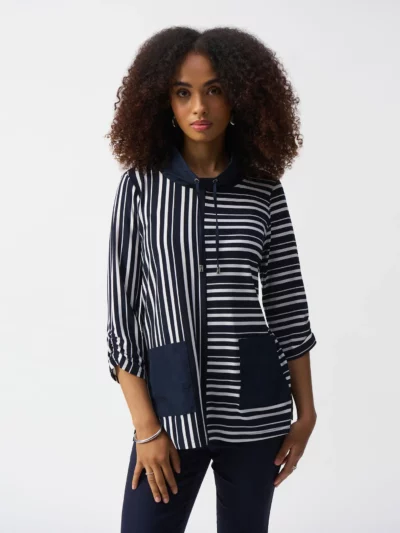 Vanilla/Midnight Blue Tunic