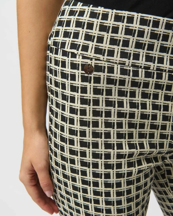 Black/Off-White Strait-Leg Pants - Image 4