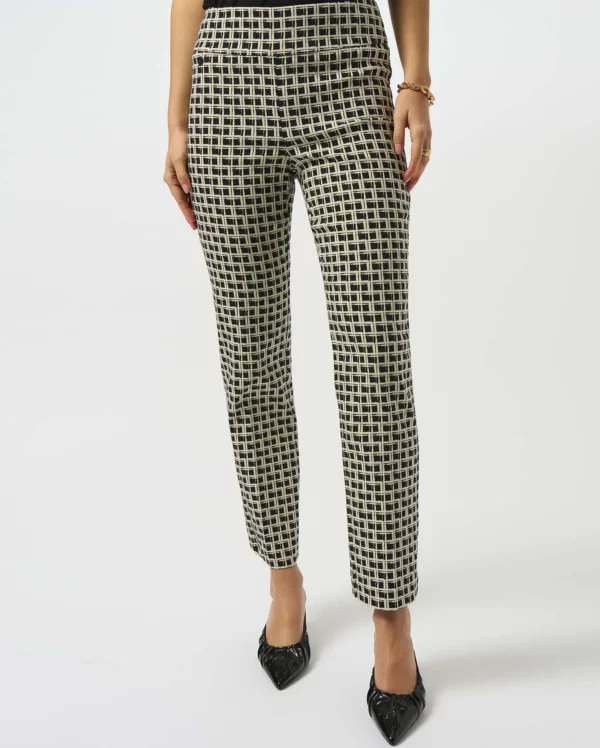 Black/Off-White Strait-Leg Pants - Image 2