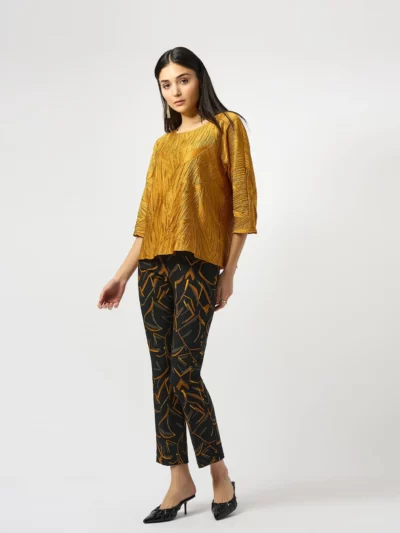 Millennium Print Straight Leg Pull-On Pants