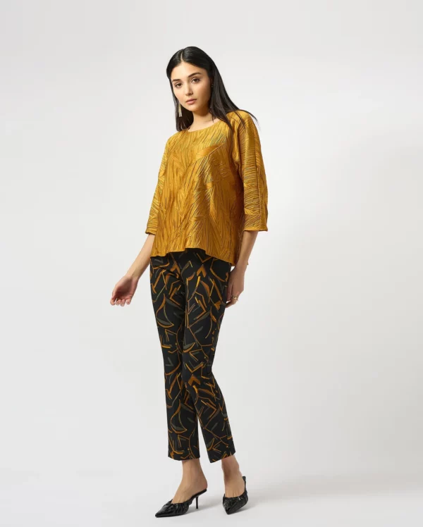 Millennium Print Straight Leg Pull-On Pants