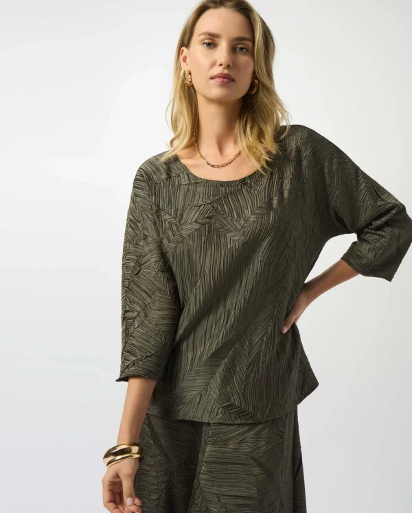 Pleated Satin Boxy Top - Image 4