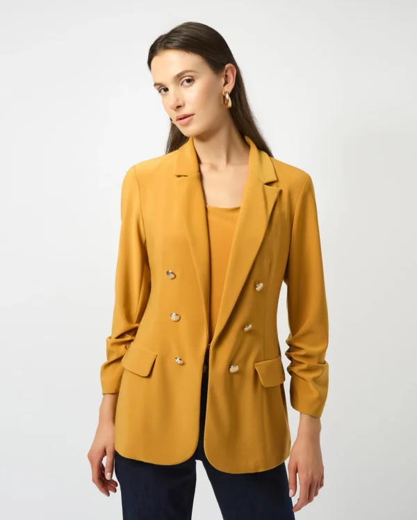 Silky Knit Fitted Blazer