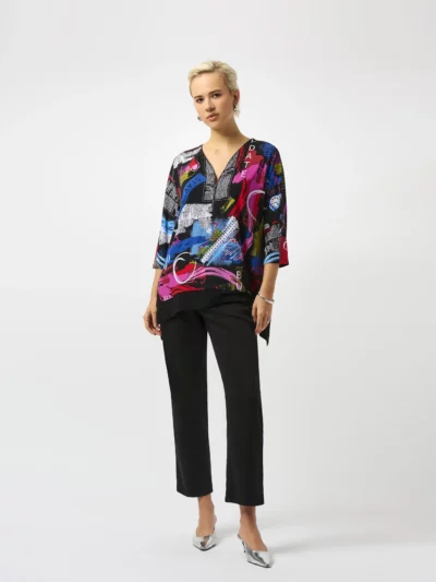 Silky Knit Printed Boxy Tunic