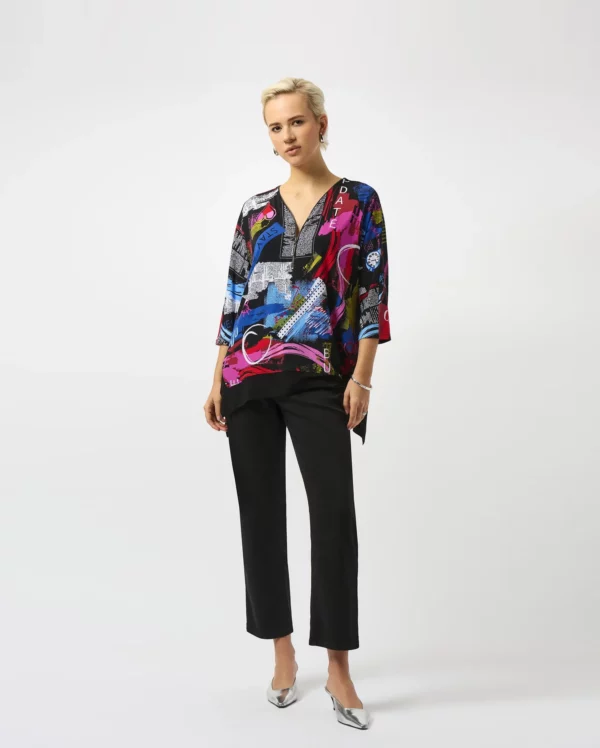 Silky Knit Printed Boxy Tunic