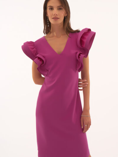V-Neck Sheath Dress