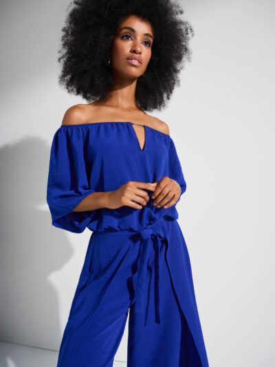 Off-Shoulder Wide-Leg Jumpsuit