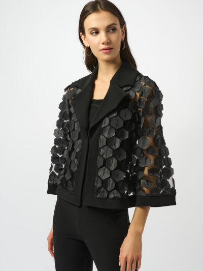 Formal Abstract Collared Jacket