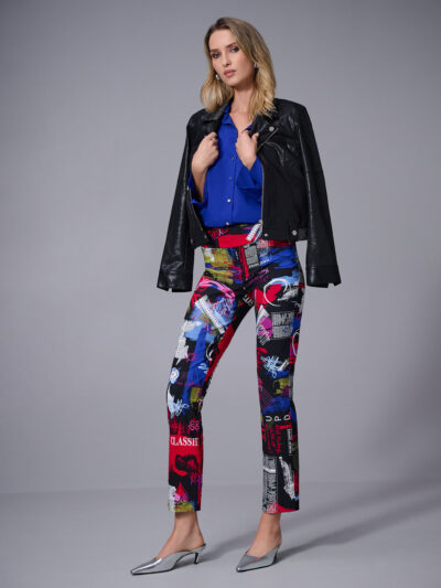 Millennium Print Straight Leg Pull-On Pants