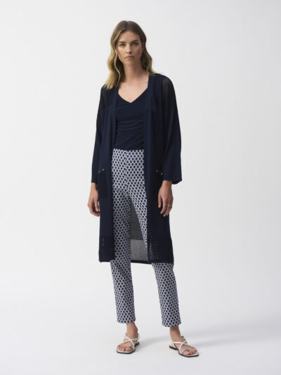 Geometric Mid-rise Skinny Pants