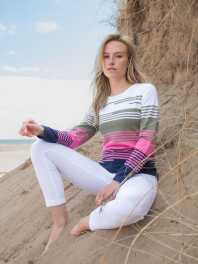 Classic Fit Four Colour Sweater
