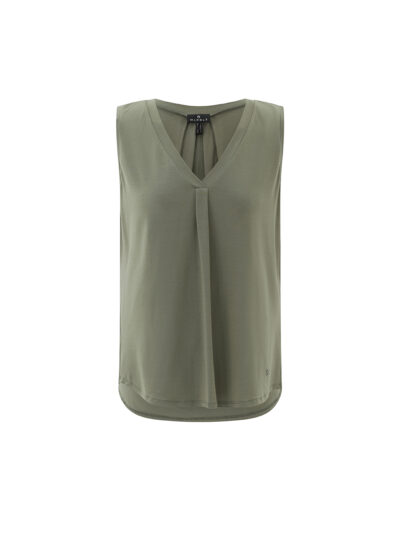 Relaxed Fit Sleeveless V Neck Top