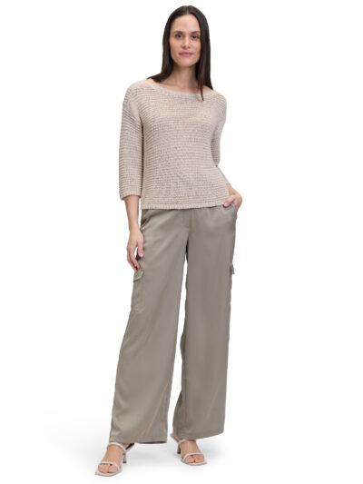 Knitted Pullover Short 3/4 Sleeve