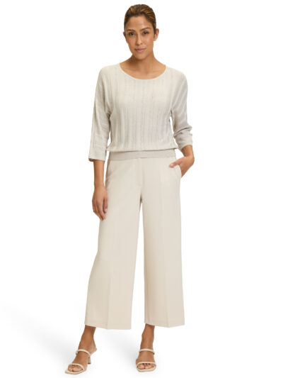 Knitted Pullover Short 3/4 Sleeve