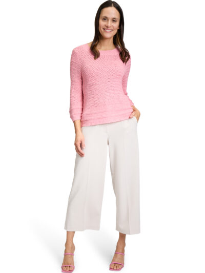 Knitted Pullover Short 3/4 Sleeve