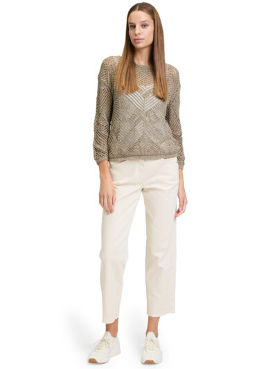 Knitted Pullover Short 3/4 Sleeve