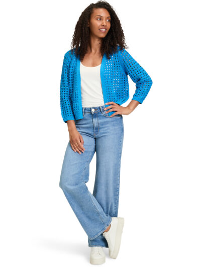 Knitted Jacket Short 3/4 Sleeve