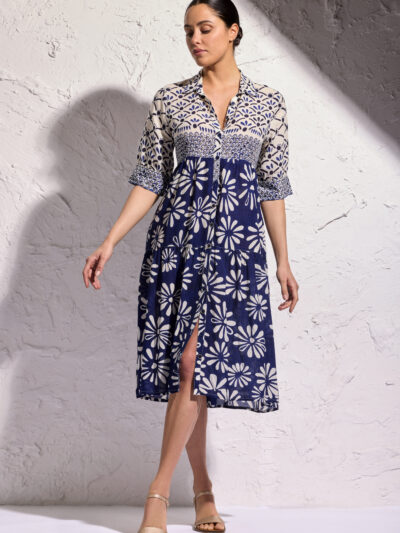 ARIEL SHORT SLEEVES SHIRT DRESS