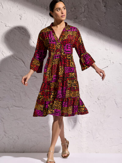 MORENA 3/4 SLEEVES DRESS